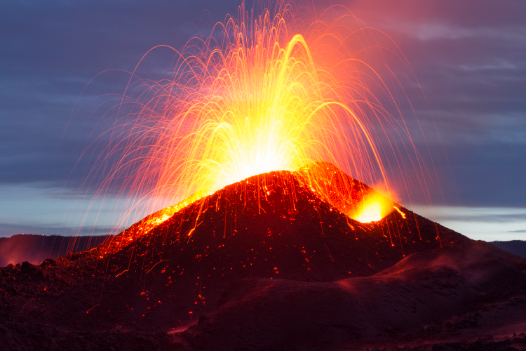 Volcan Piton de la Fournaise à La Réunion